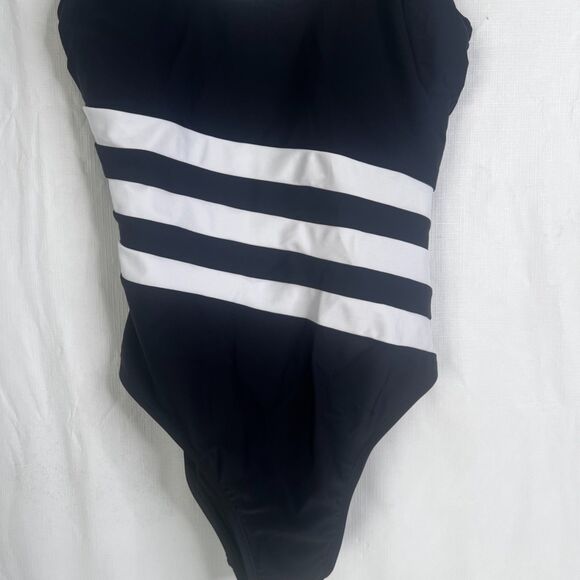 Cupshe NWT One Piece Swimsuit Size Medium Shelf Bra Striped Neutral Basic - Picture 5 of 10